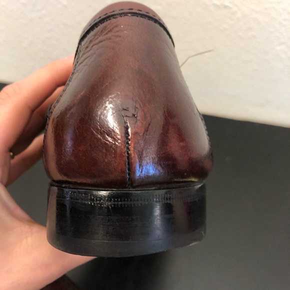 Florsheim Mens Burgundy Brown Leather Loafers main image 9